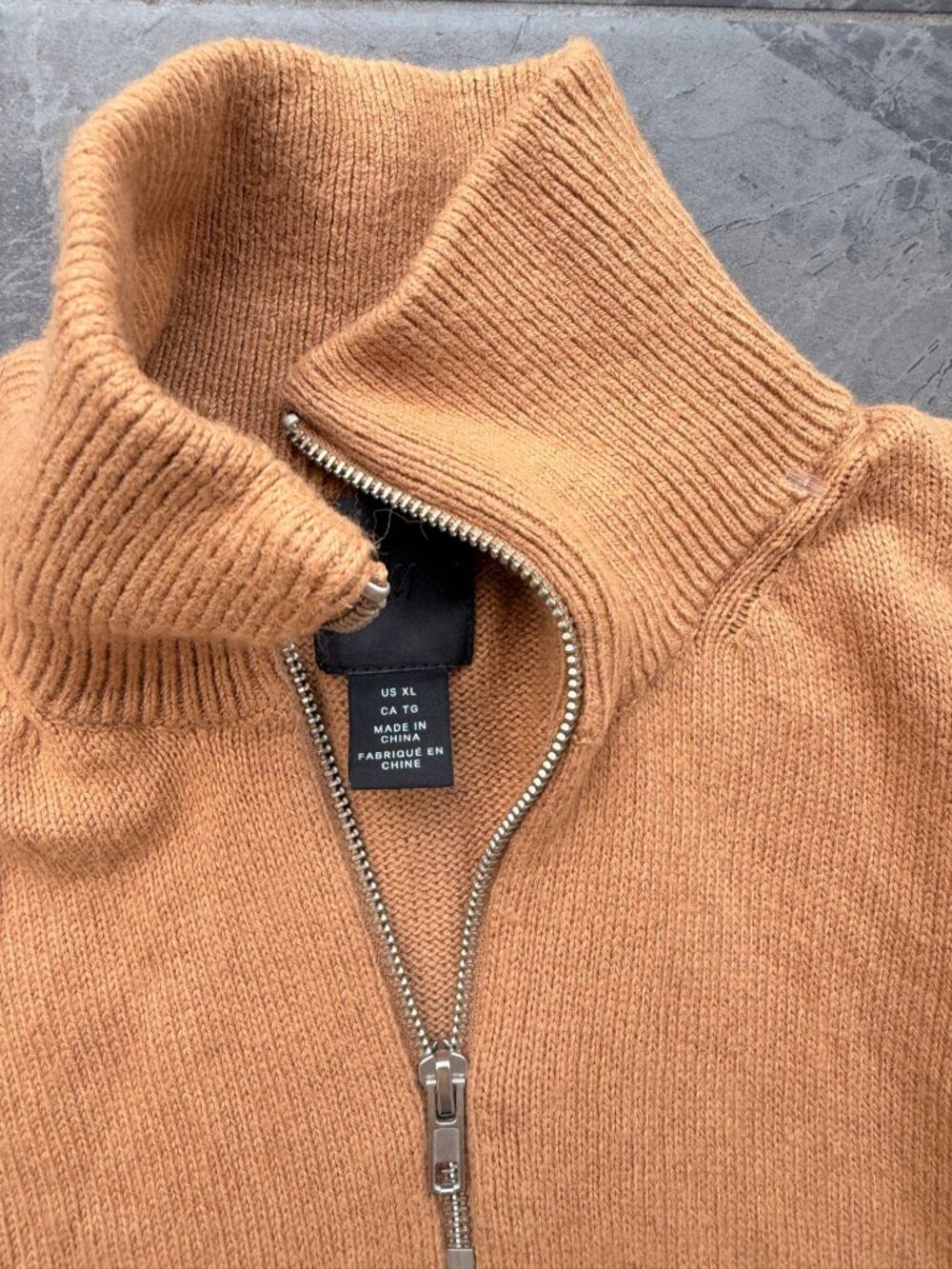 H&M pullover sweater camel brown XL womens